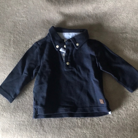 🧸Janie and Jack Baby Boy Long Sleeve Shirt - Picture 1 of 6